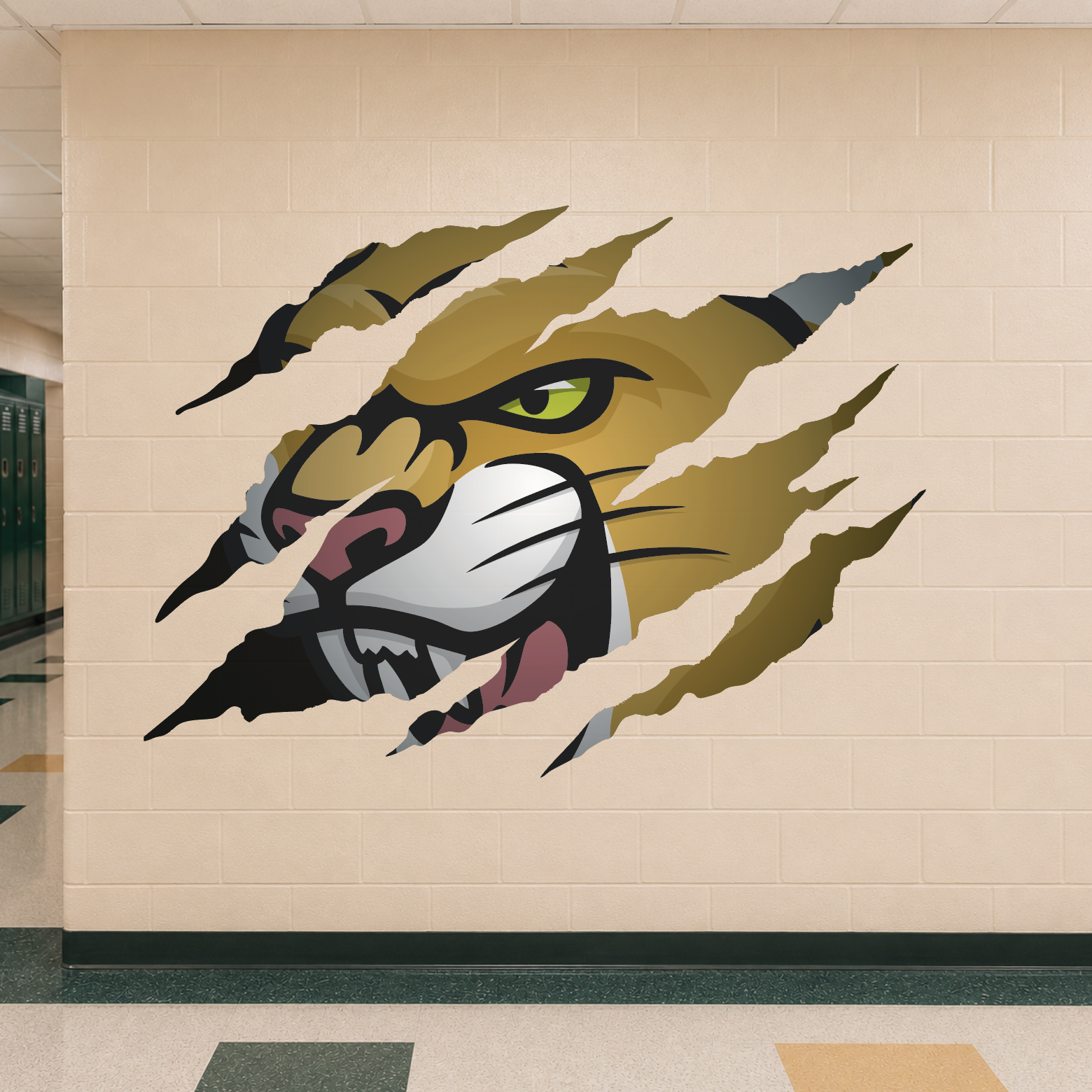 Cougar Clawmark Wall Sticker