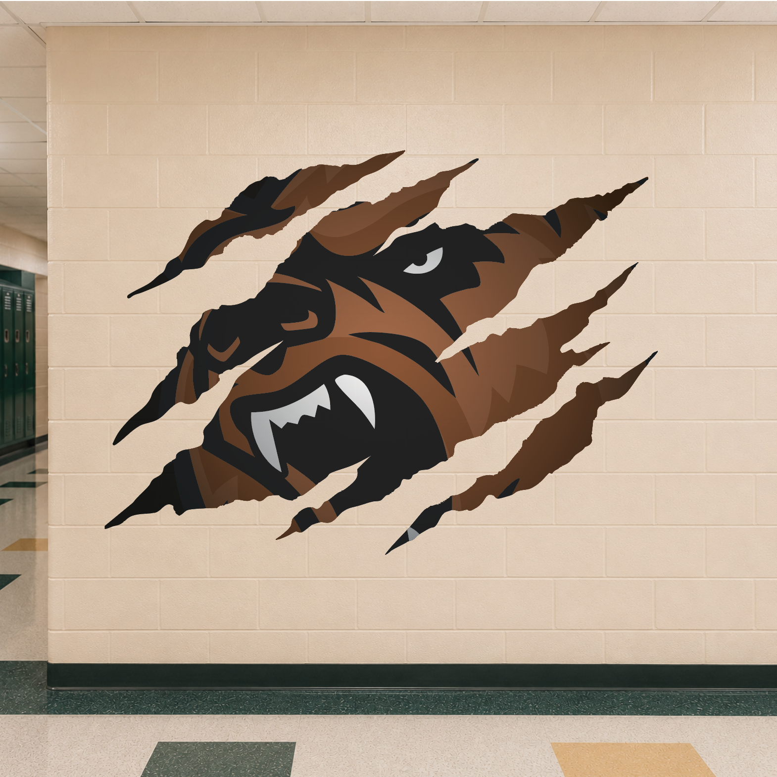 Grizzly Clawmark Wall Sticker