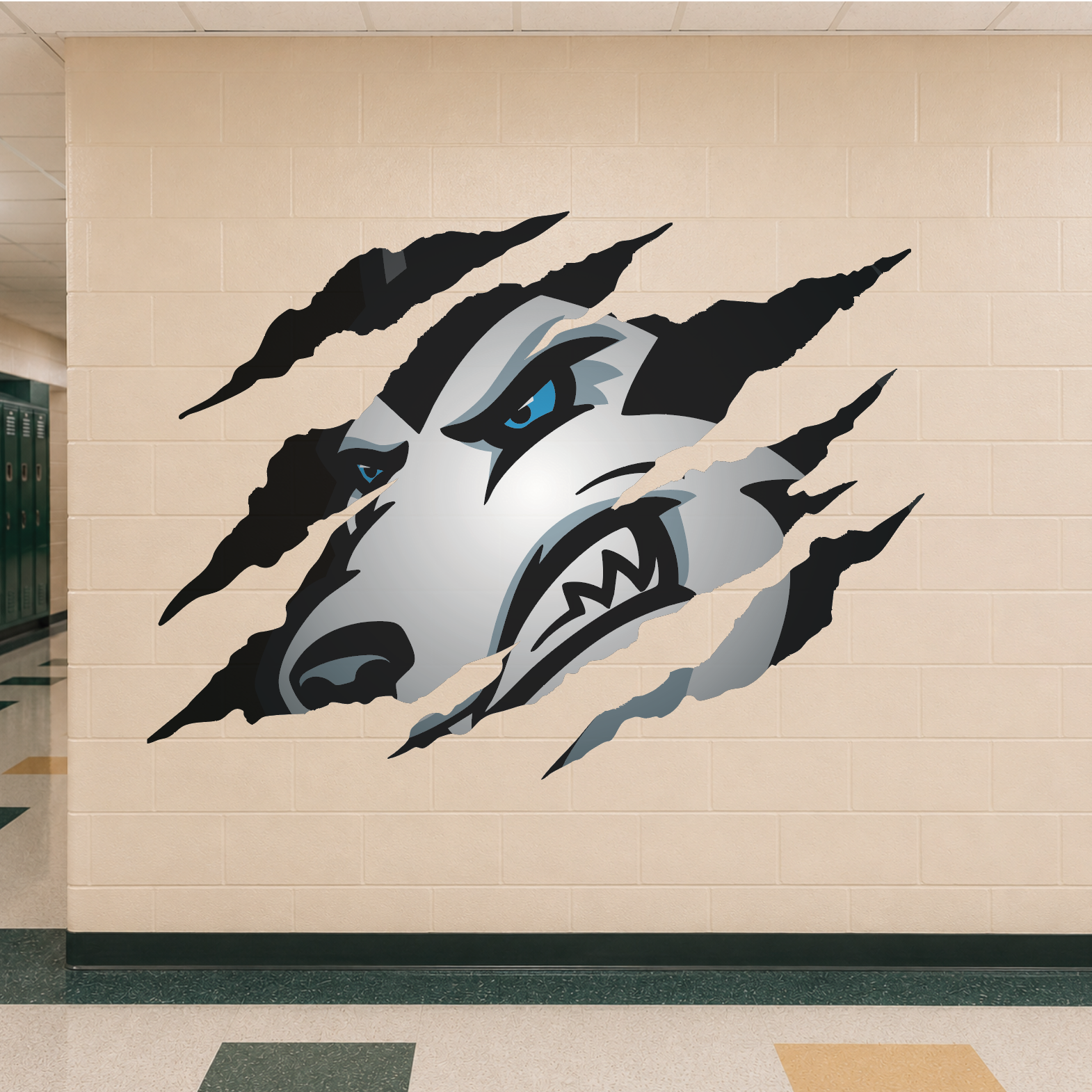 Husky Clawmark Wall Sticker