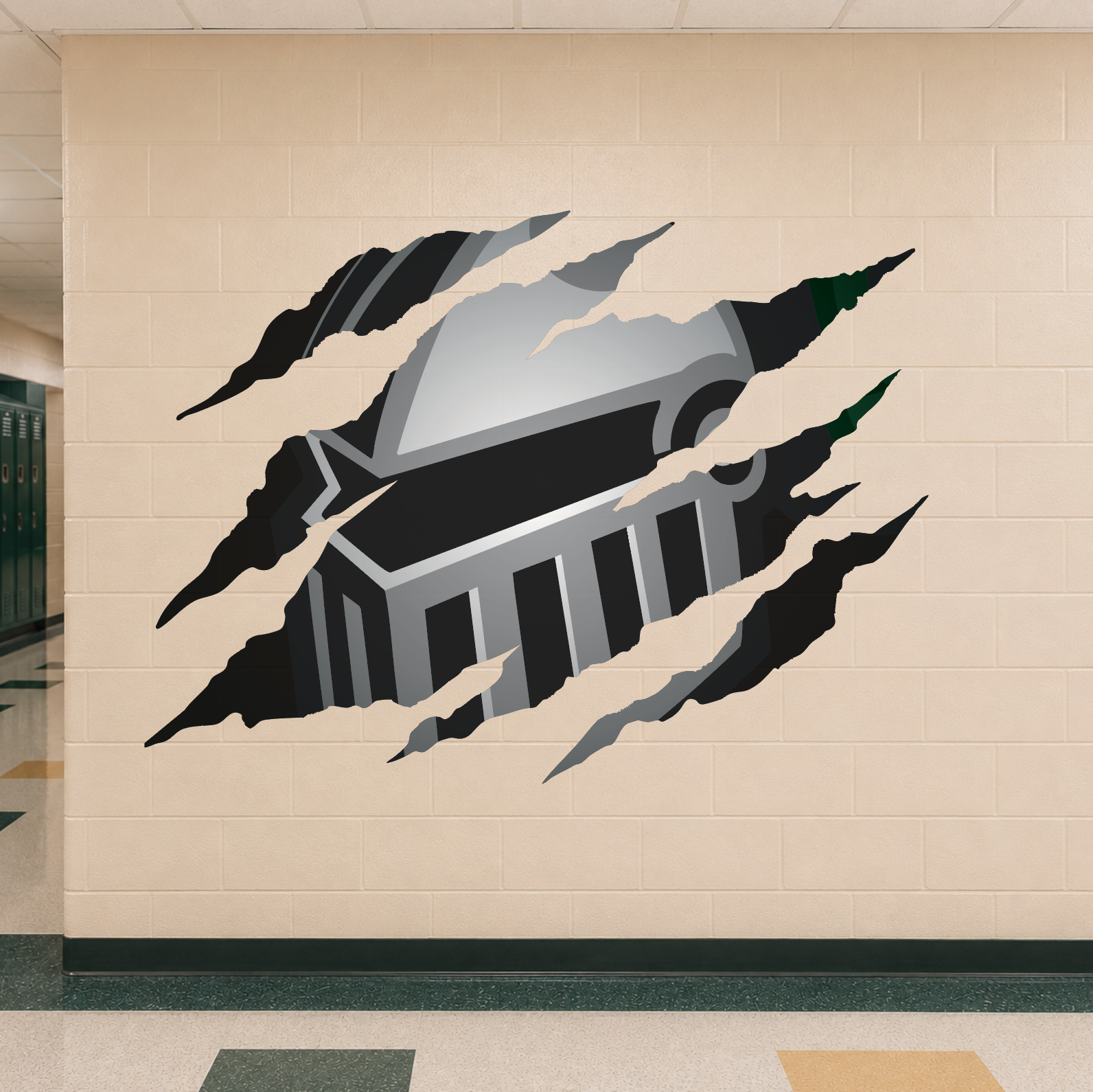 Knight Clawmark Wall Sticker