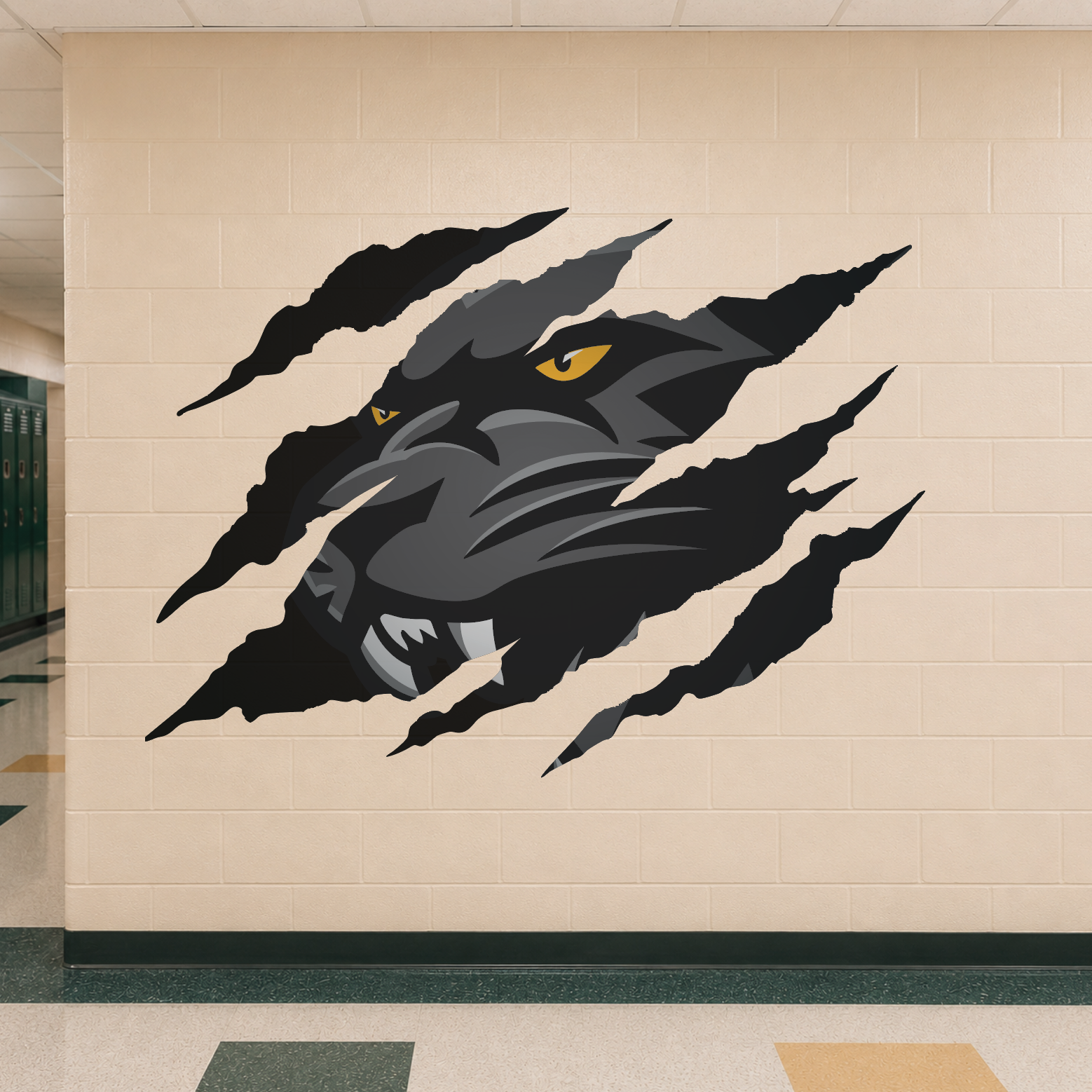 Panther Clawmark Wall Sticker