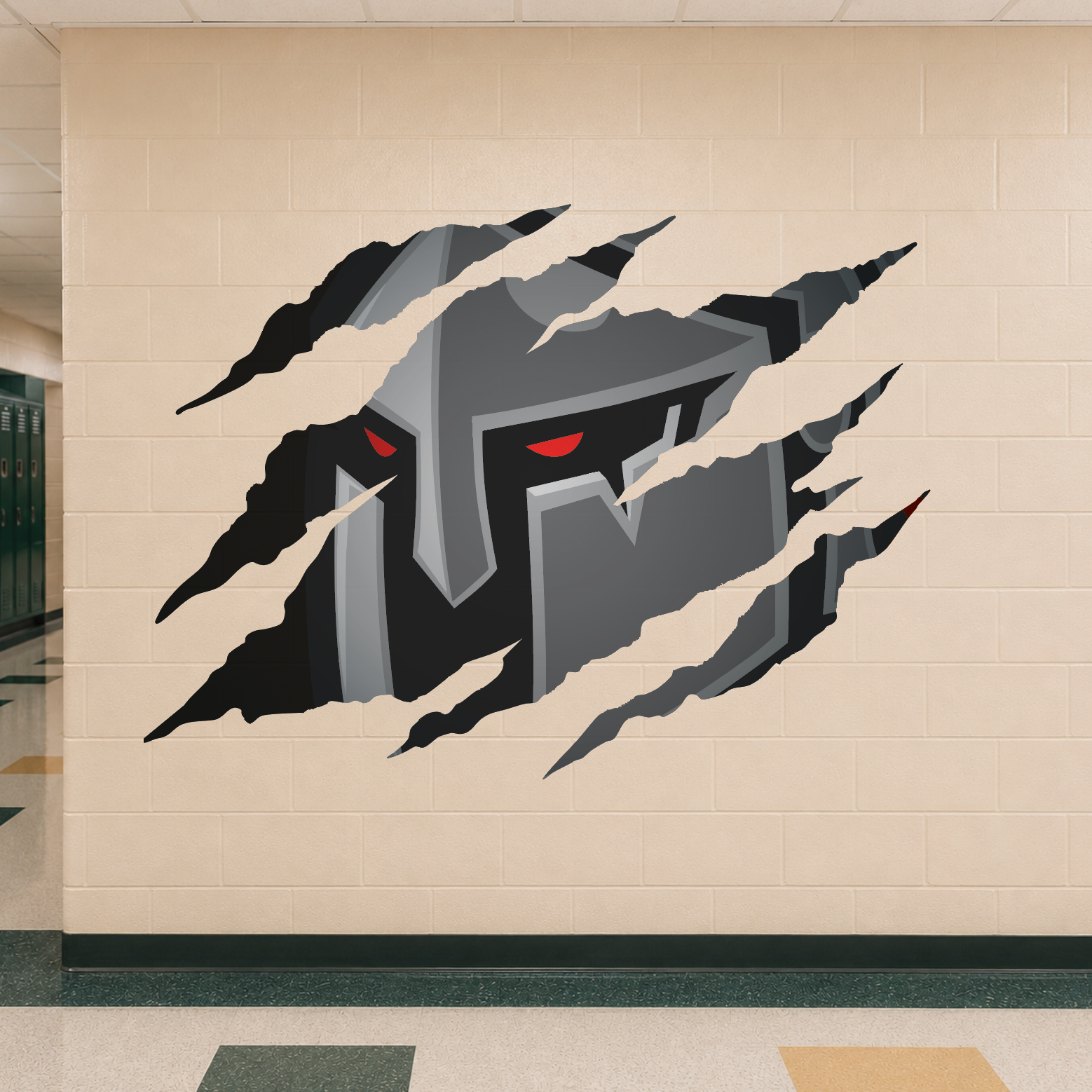 Trojan Clawmark Wall Sticker